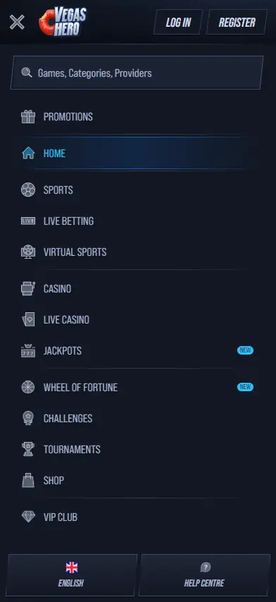 Vegas Hero App